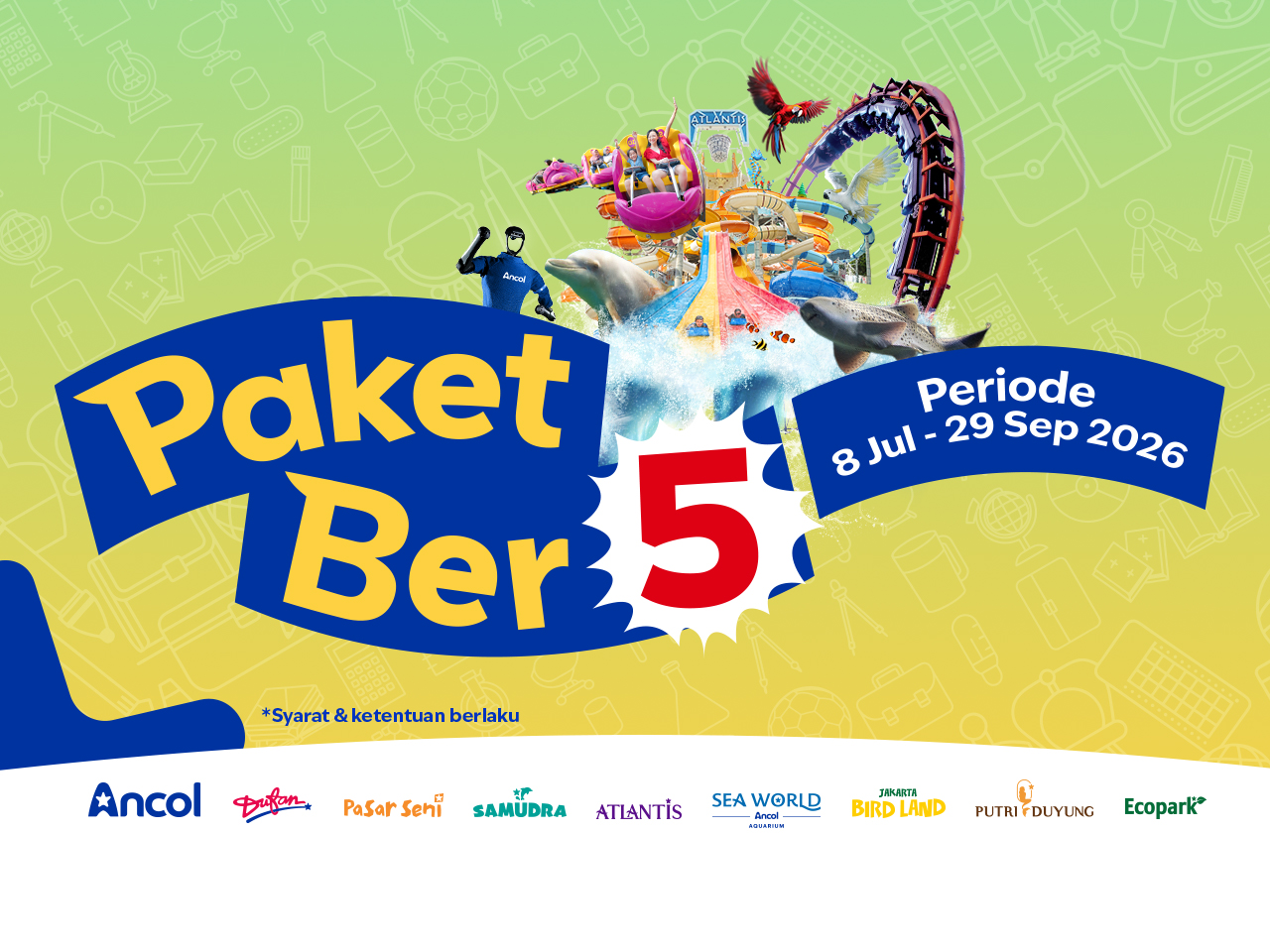 Promo Paket Berlima Khusus Pelajar, Libur Akhir Pekan Lebih Hemat